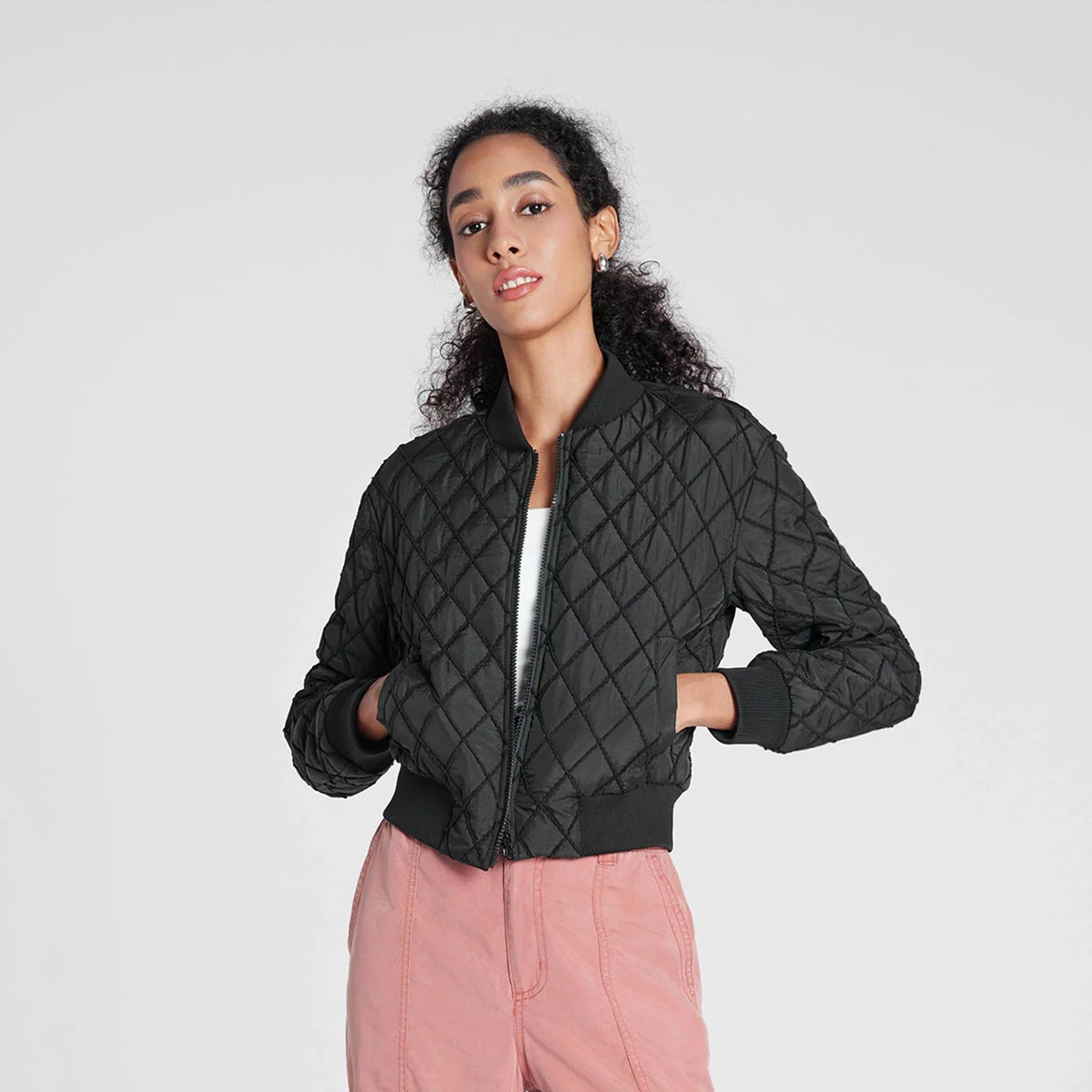 Women's Quilted Bomber Jacket - Wild Fable™ | Target