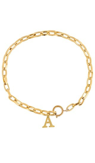 Initial Lariat in Gold | Revolve Clothing (Global)