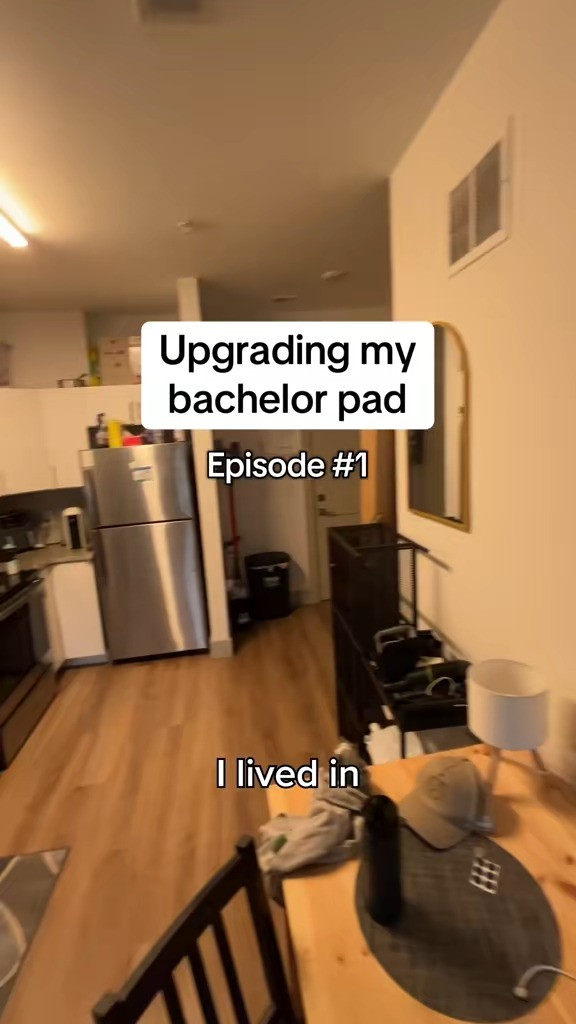 Upgrading the bachelor pad episode #1, what’s the next thing we should tackle in here??? #apartmentdecor #tvstand #apartmentinspo  

 #LTKSeasonal #LTKHome #LTKMens