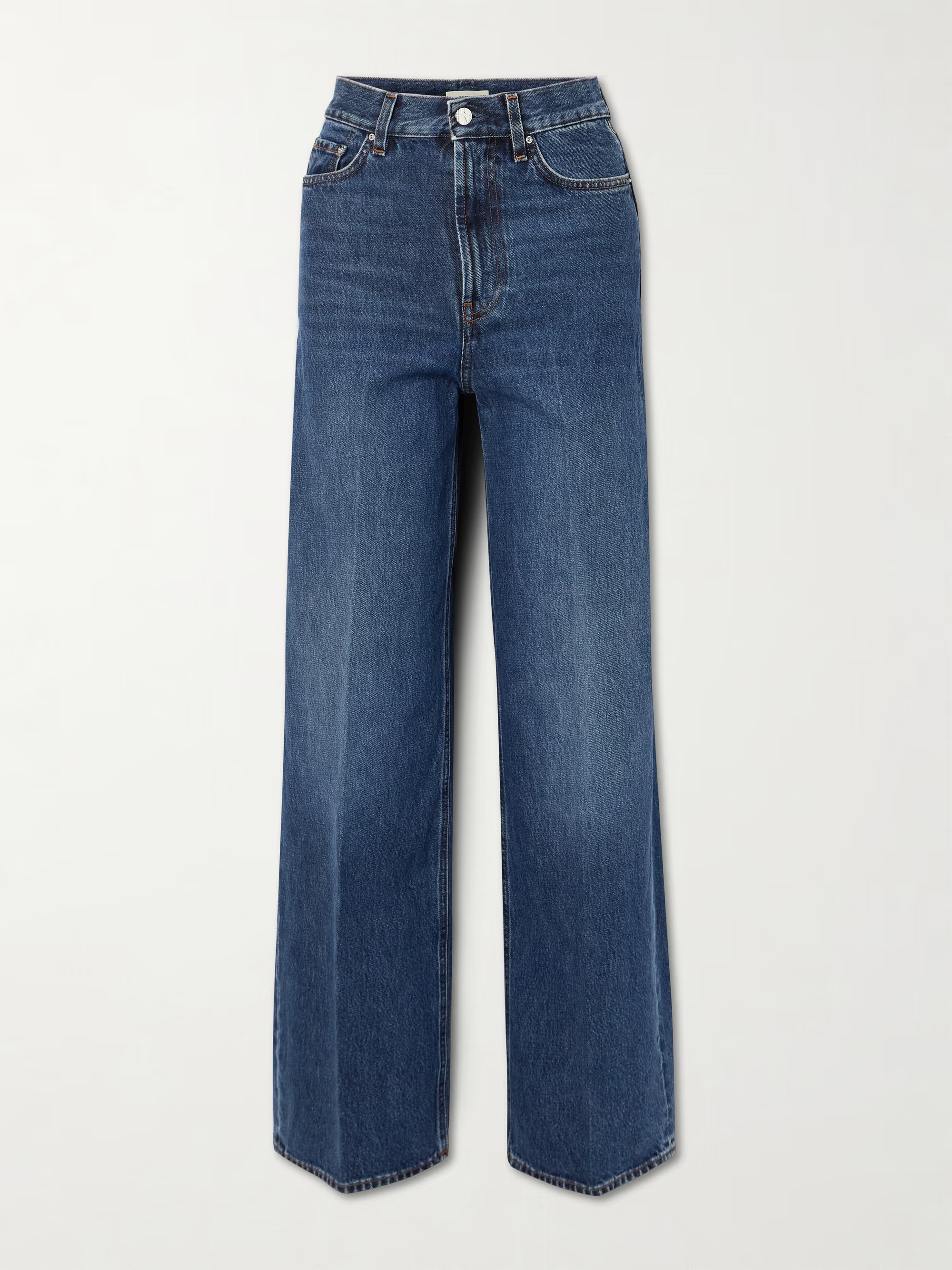High-rise wide-leg organic jeans | NET-A-PORTER (US)