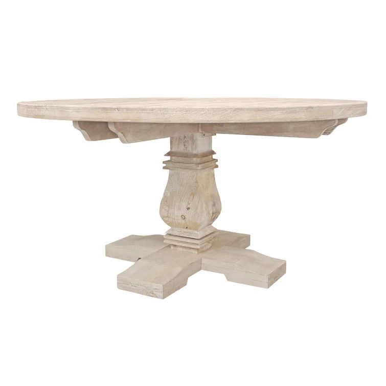 Laflamme 60'' Mango Solid Wood Pedestal Dining Table | Wayfair North America
