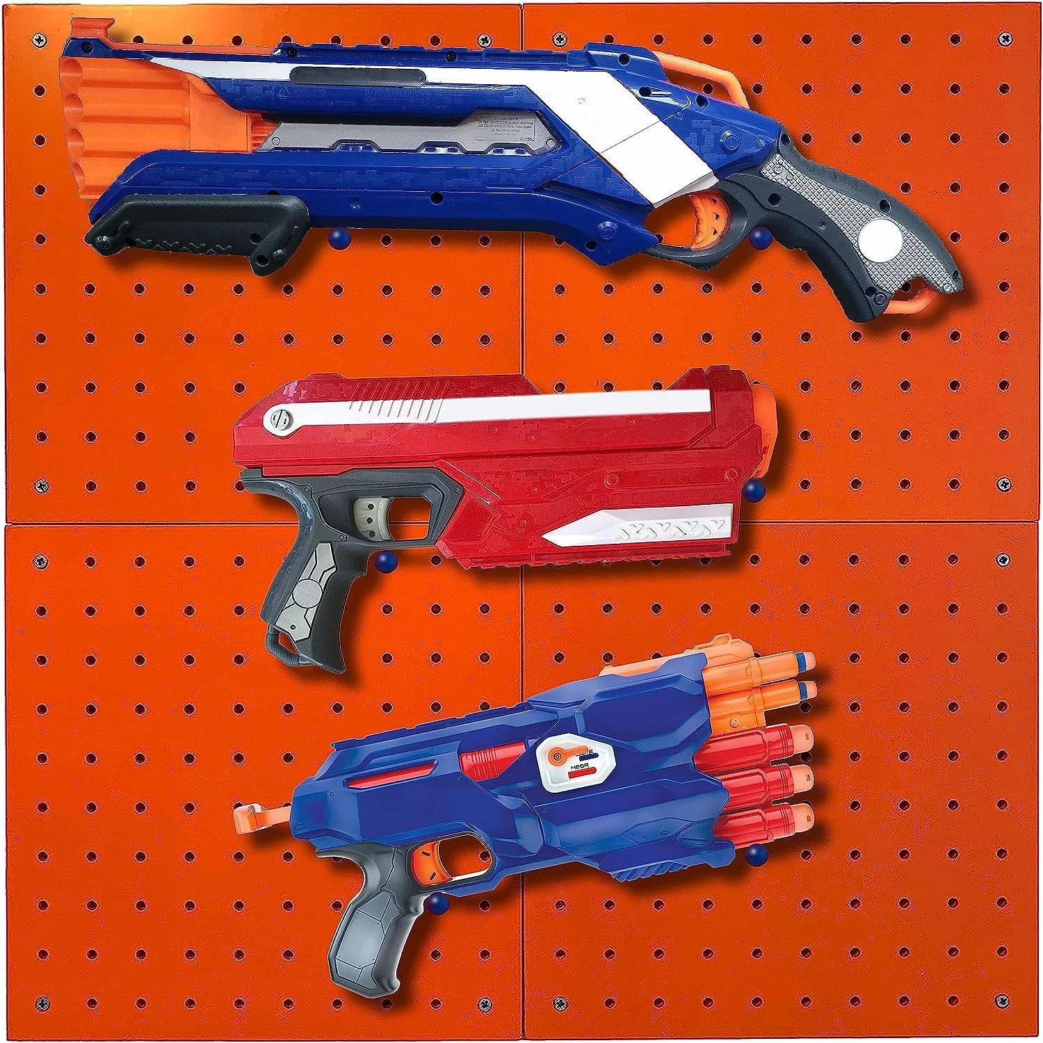 Skywin Peg Board for Nerf Gun Storage Organizer - Hanging Holder Compatible with All Blasters Ner... | Walmart (US)