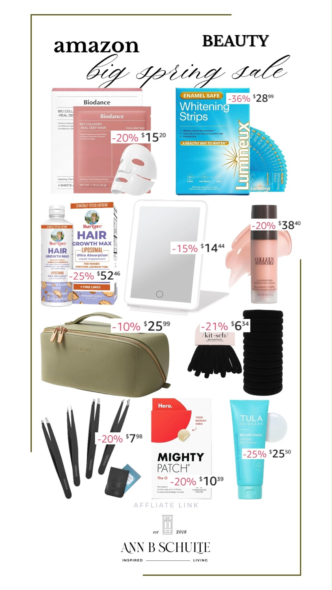 Shop the best beauty deals on Amazon Spring Sale! From collagen masks to hair growth supplements, refresh your beauty routine with these amazing finds. ‪Shop now and glow! #BeautyDeals #AmazonSpringSale #BeautyEssentials 

 #LTKSaleAlert #LTKBeauty