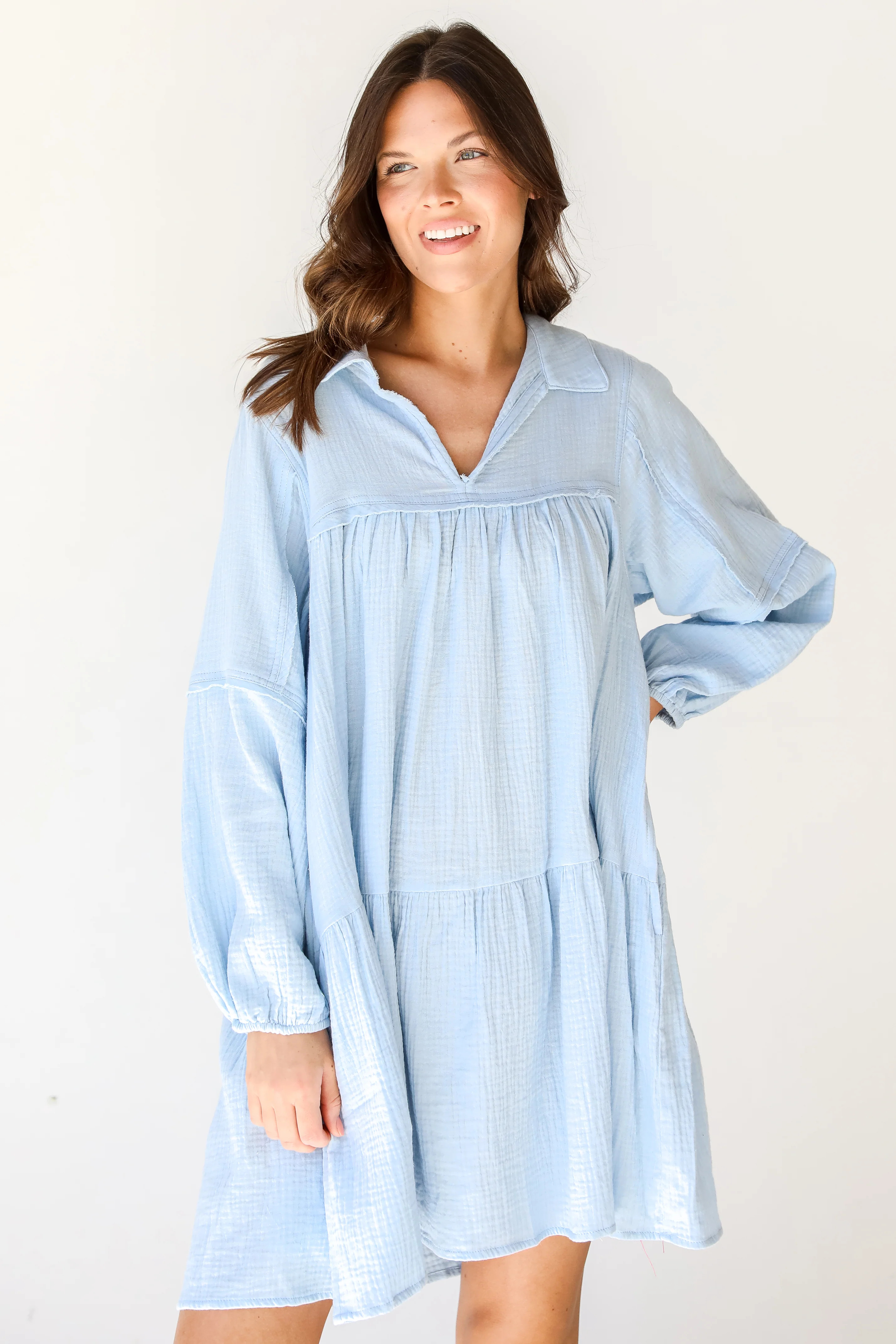 Springtime Bliss Linen Mini Dress | Dress Up