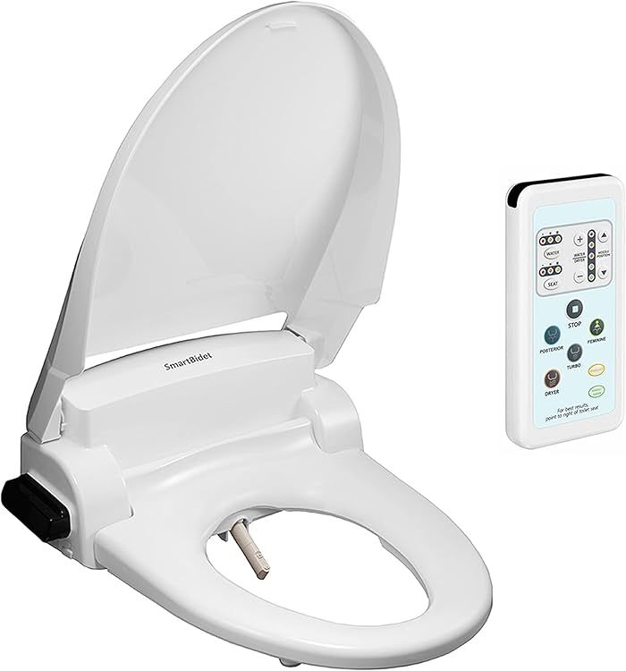 SmartBidet SB-1000 Electric Bidet Seat for Elongated Toilets with Remote Control- Electronic Heat... | Amazon (US)