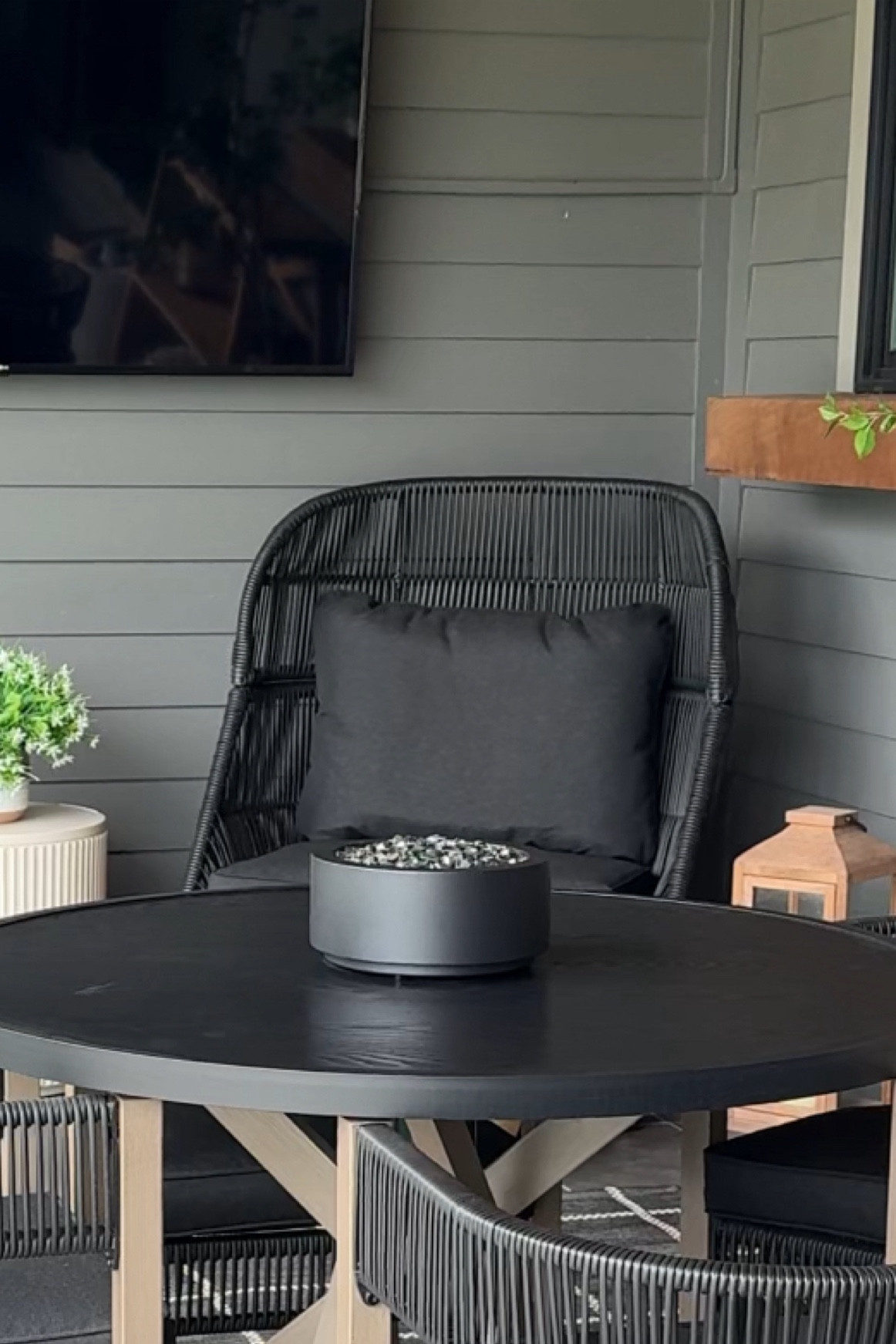 Tabletop Propane Fire Pit FINALLY FOUND A VERY SIMILAR ONE to my Walmart sold out one everyone asks about! I added the mirror rocks from my Walmart one, bc I love that look. Linked those here for you too 🤍

#LTKSummerSales #LTKVideo #LTKHome