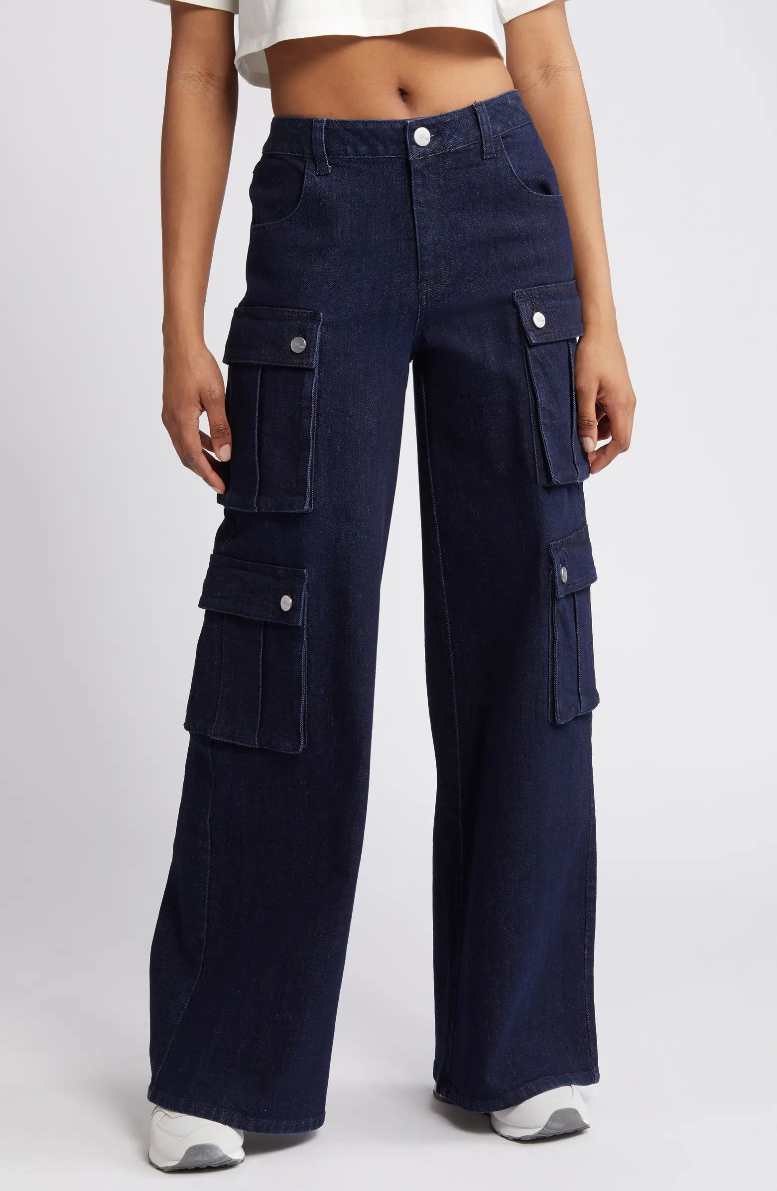 Wide Leg Cargo Jeans | Nordstrom
