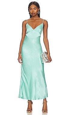 Bardot Malinda Slip Dress in Aqua from Revolve.com | Revolve Clothing (Global)