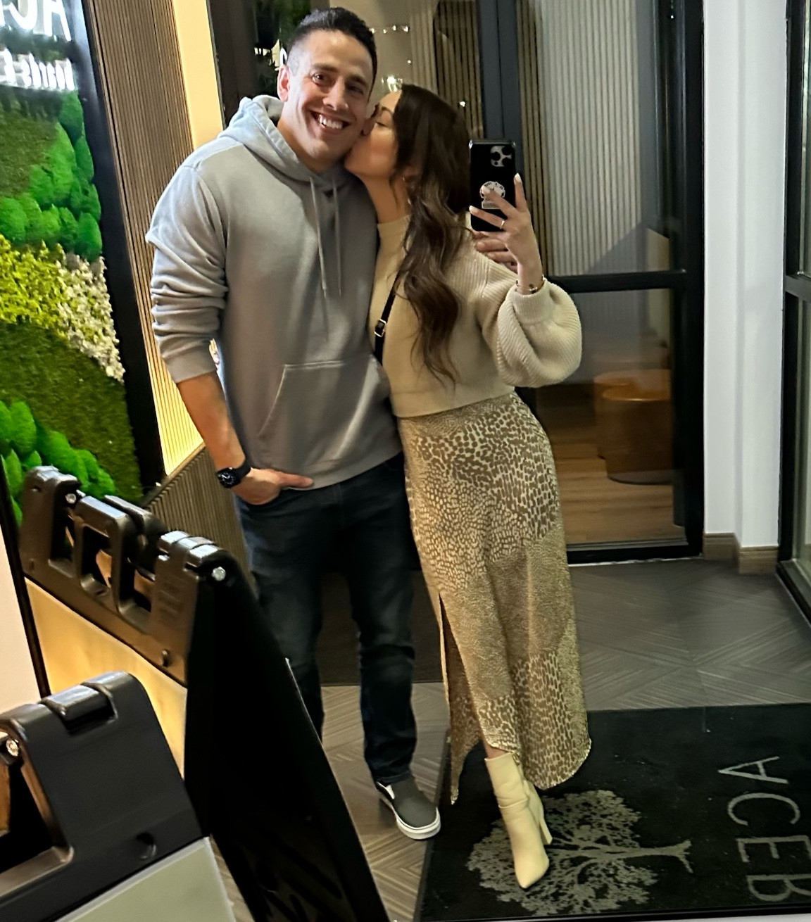 Date night outside - satin asymmetrical dress with a cropped sweater and white ankle booties 

#LTKstyletip #LTKworkwear #LTKfindsunder100