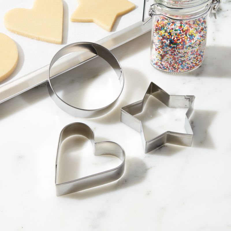 Chicago Metallic Cookie Cutters, Set of 3 + Reviews | Crate and Barrel | Crate & Barrel