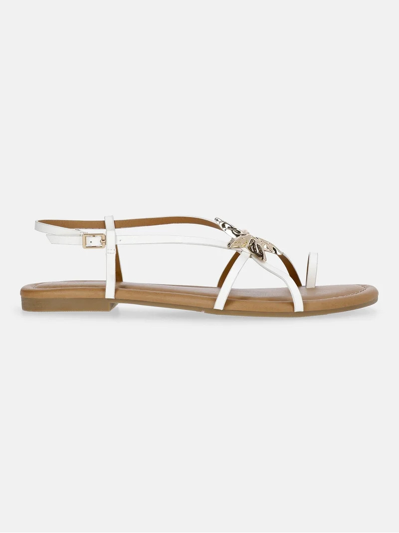 Time and Tru Women's Starfish Toe Loop Sandals - Walmart.com | Walmart (US)
