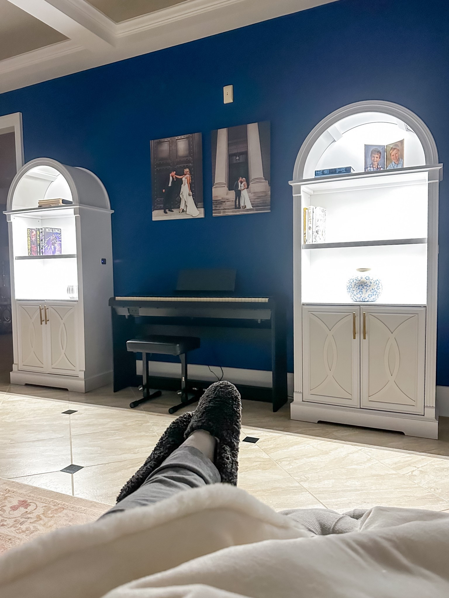 These are technically dining hutches but they make great bookshelves too! Had to expand my library into the solarium and I love the built in lighting! 

#LTKHome #LTKSaleAlert