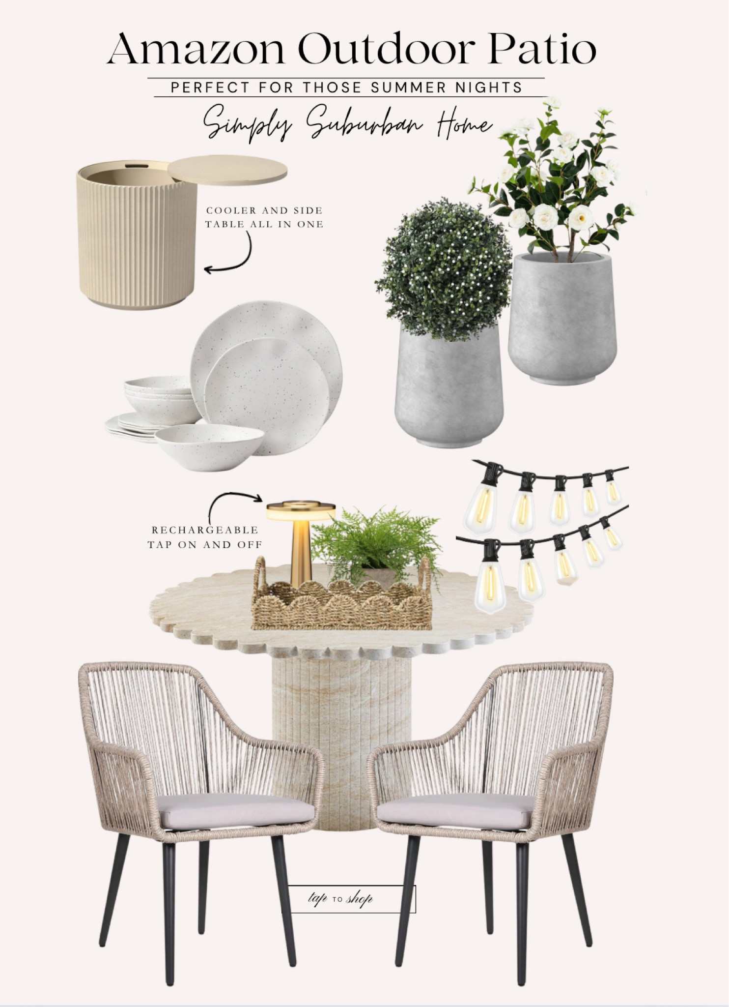 Amazon, Amazon home finds, patio, back porch, summer, summer entertaining, outdoor dining table, spring, outdoor plants, planters, concrete planters, faux plants 

#LTKHome #LTKStyleTip #LTKSeasonal