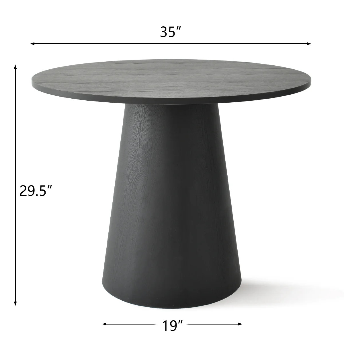 Dwen 35" Modern Round Pedestal Console Table | Pop Maison