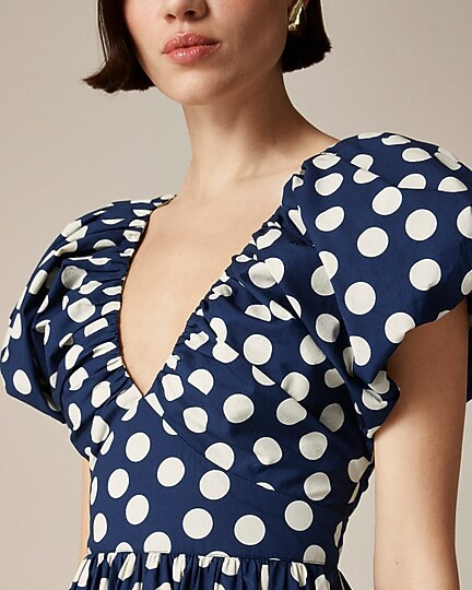 Cecily dress in polka-dot print | J. Crew US