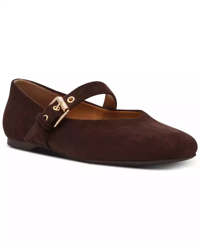 "Women's Mulaney Buckle Mary Jane Flats" | Macy's