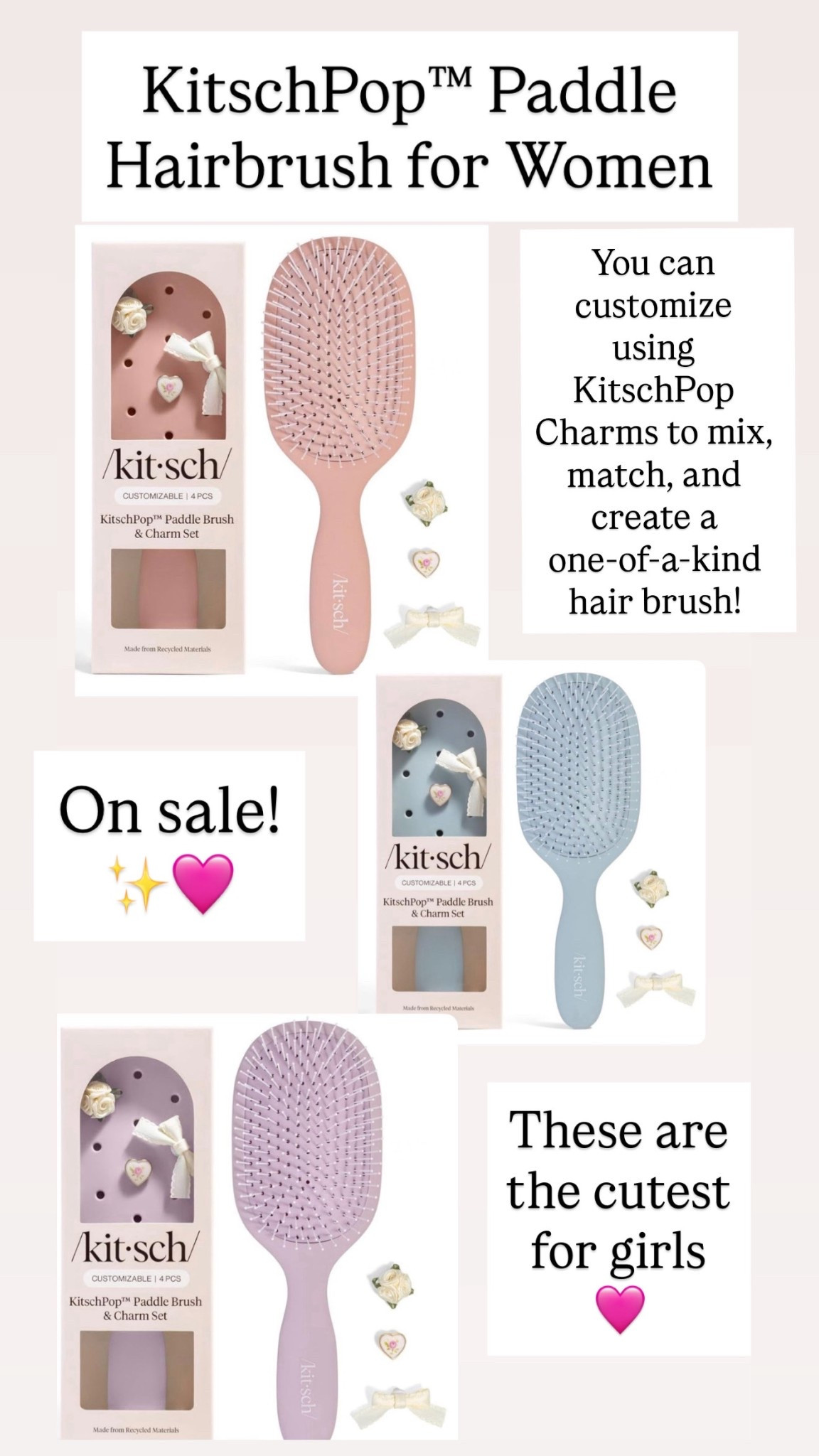 These new brushes with charms are so cool! Great Easter gift.

#LTKBeauty