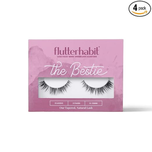 FlutterHabit The Bestie Lashes, 2 Sets of Eyelashes, DIY Lash Extensions, Up to 10 Day Lash Wear,... | Amazon (US)