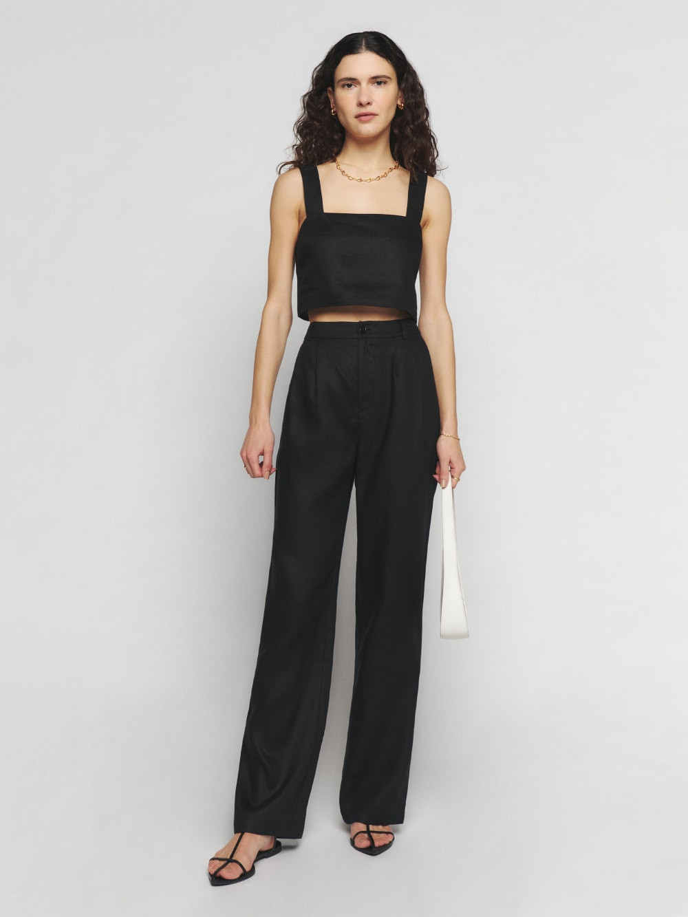 Olivia Linen Two Piece | Reformation (Global)