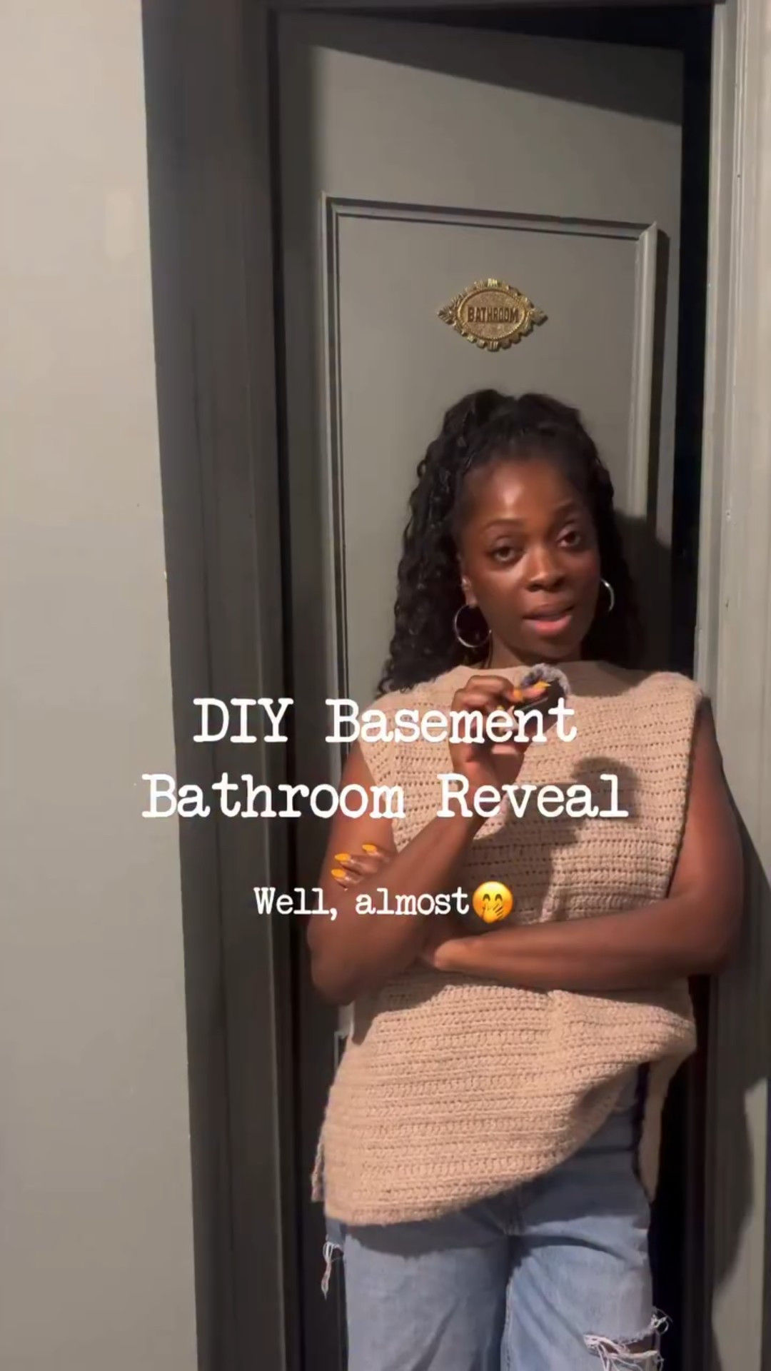 Ok here is the basement bathroom reveal… okay not really, but its…well part one. I couldn’t in good conscience share the reveal without recapping to anyone who hasn’t been following along all the projects that I did. This space is the perfect addition to all the work we’ve done in the space and I can’t wait to share it tomorrow!