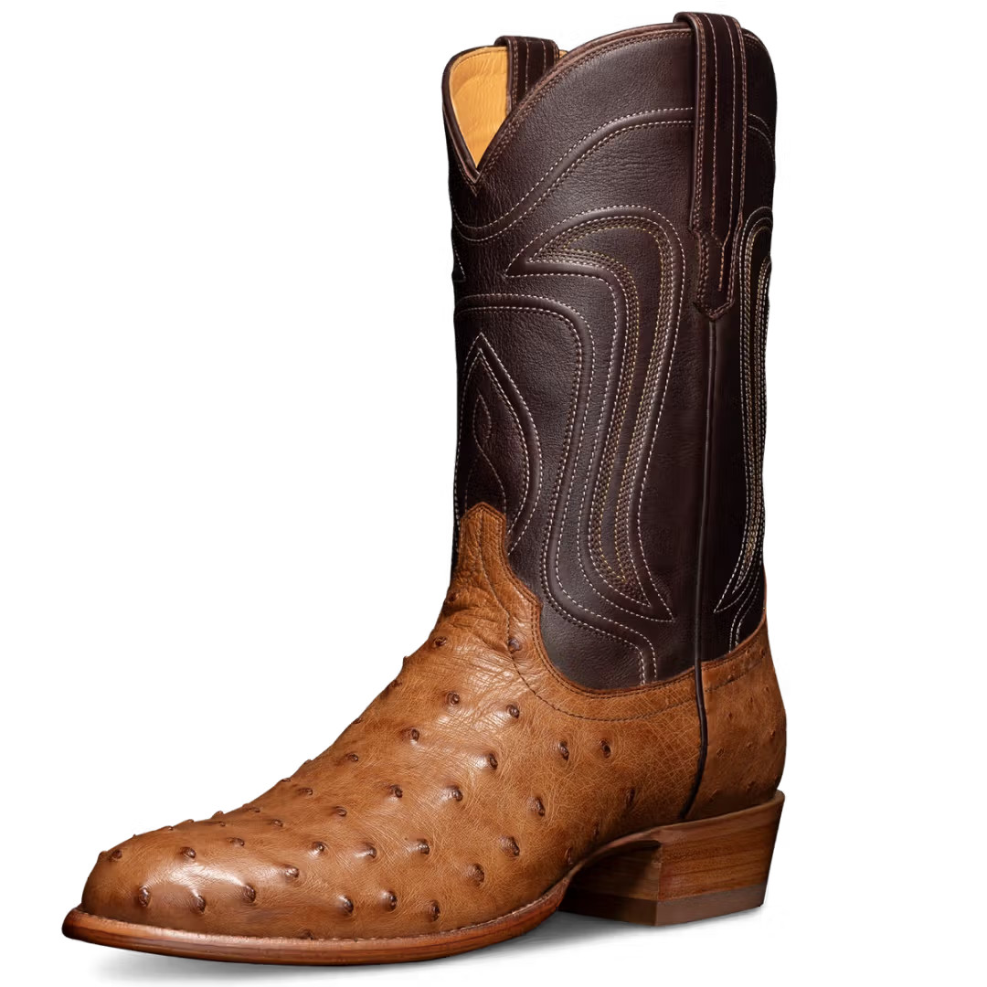Ostrich Skin Cowboy Boots |  The Wyatt - Grain | Tecovas | Tecovas