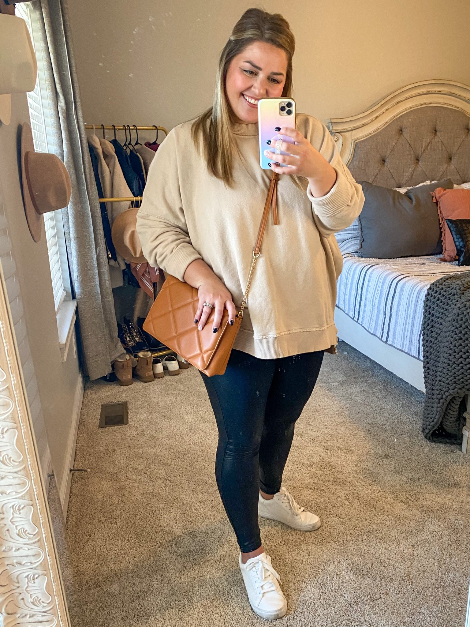 Living in this aerie sweatshirt this fall! I sized up to a Large for an oversized fit. They tend to run oversized!  

#LTKsalealert #LTKcurves #LTKSeasonal