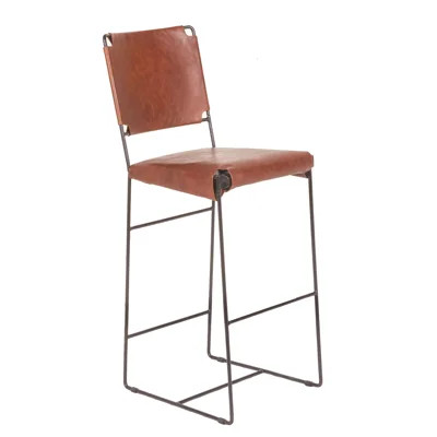 Marguez Buffalo Leather And Iron Chair | Wayfair North America