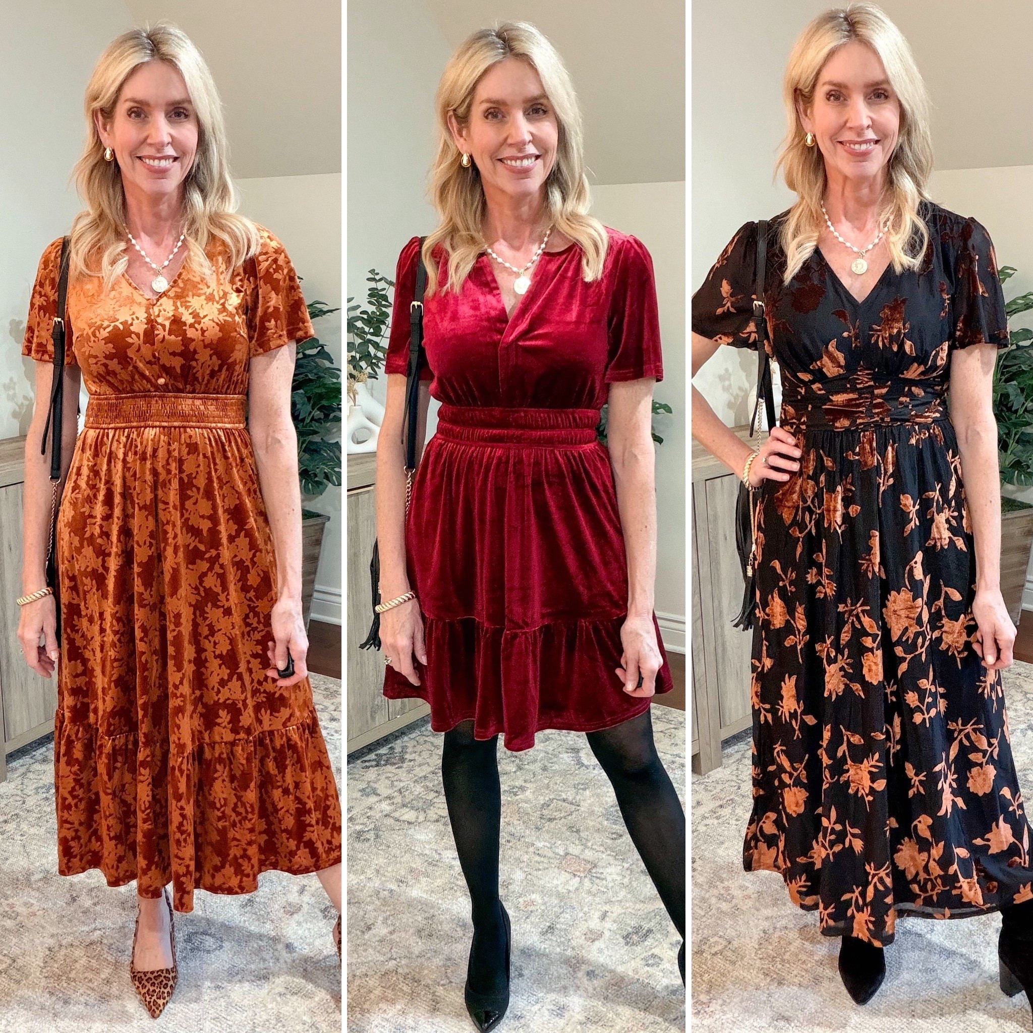  Amazon Velvet dresses for winter and the holidays. Short dress runs slightly small, side up if between sizes. They come in many colors too!

#LTKFindsUnder50 #LTKOver40 #LTKHoliday