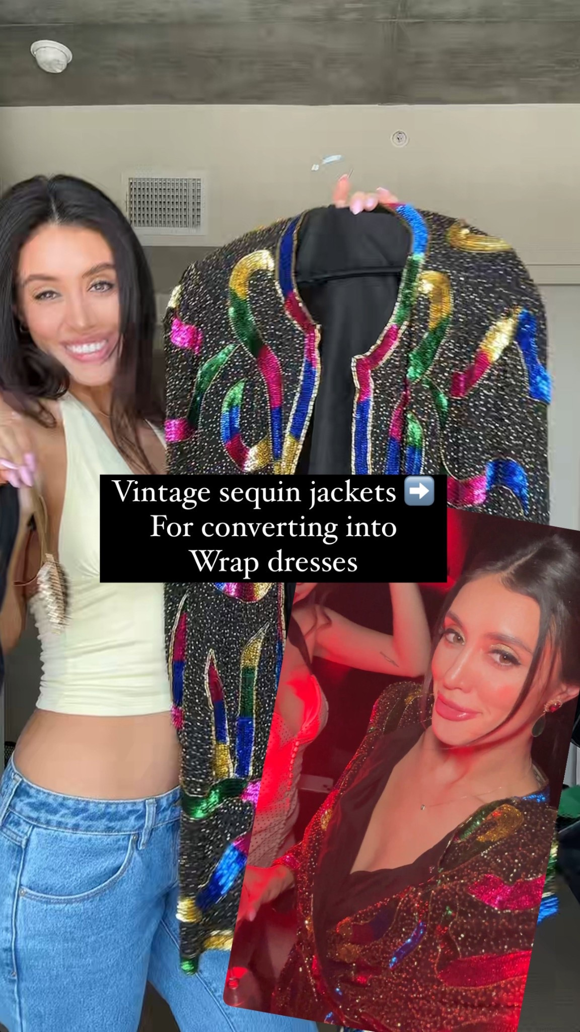 Vintage sequin wrap dress

Buy oversized! Double check the length. safety pin your heart out! 
These jackets are such good quality! All of the bead and sequin work is amazing and they just don’t make clothes like this anymore! I found some great pieces at amazing prices considering all of the embellish work! 

#LTKFindsUnder100 #LTKStyleTip