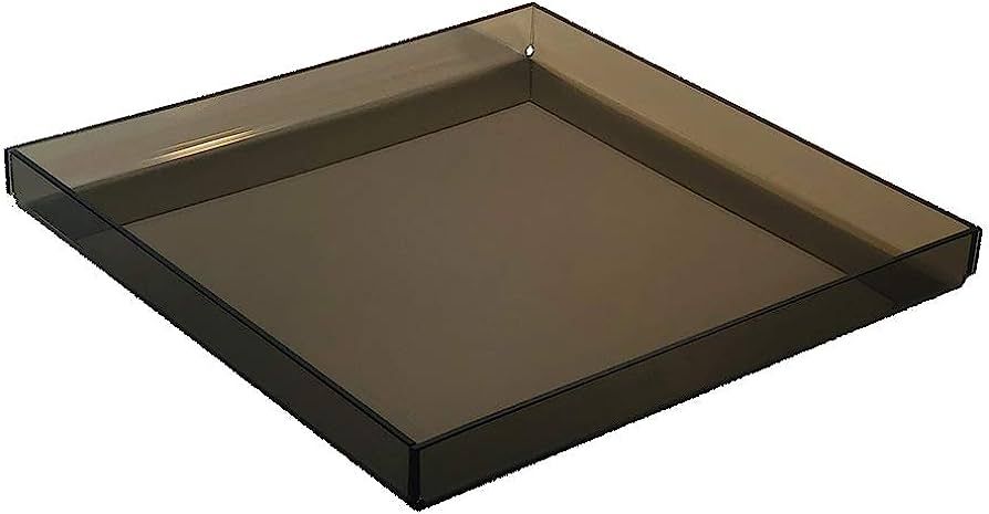 Mirart Colored Acrylic Tray (12" x 12", Bronze Transparent) | Amazon (US)