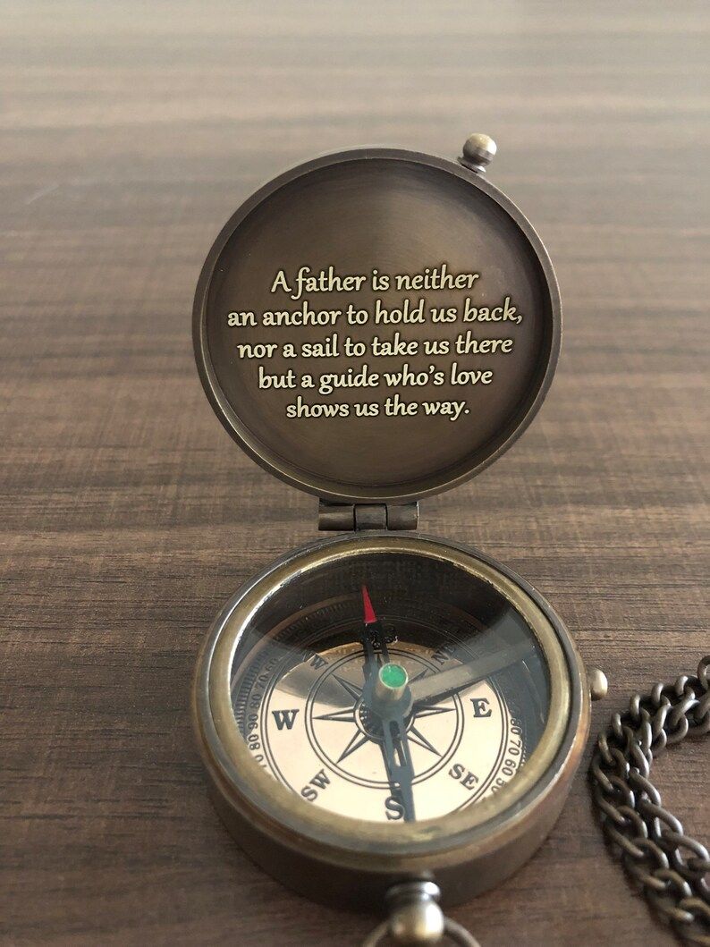Engraved Compass Christmas Present Fathers Day Gift | Etsy | Etsy (US)