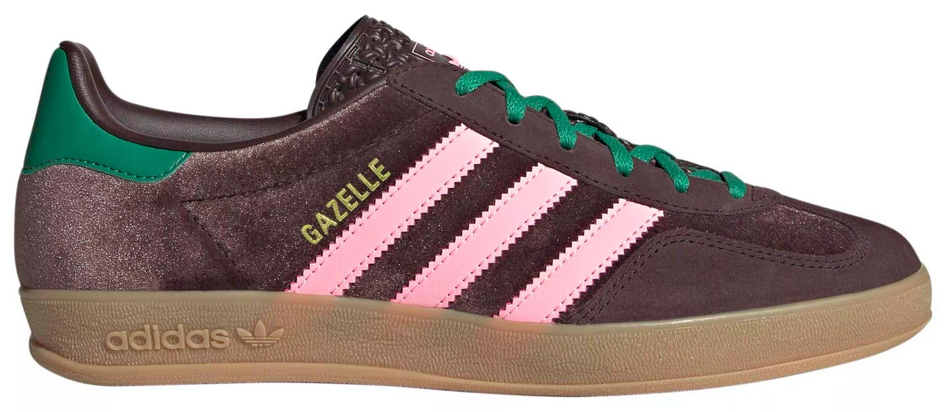 adidas Women's Gazelle Indoor Shoes, Size 7.5, Brown/Pink | DICK'S Sporting Goods