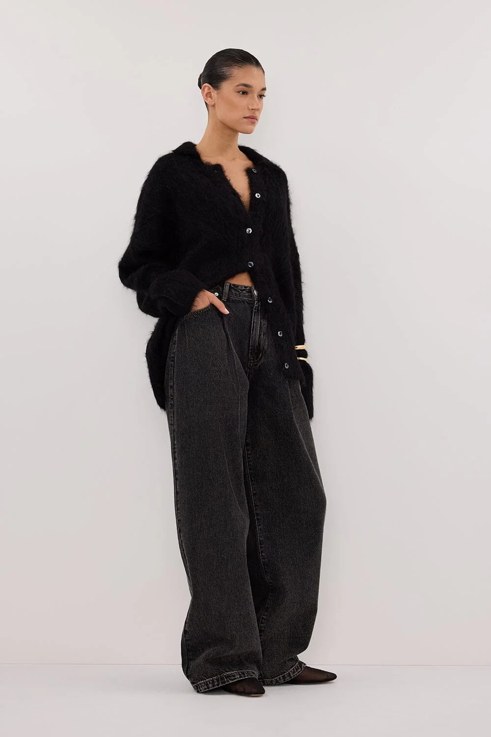 STERLING WASHED BLACK DENIM JEAN | DISSH