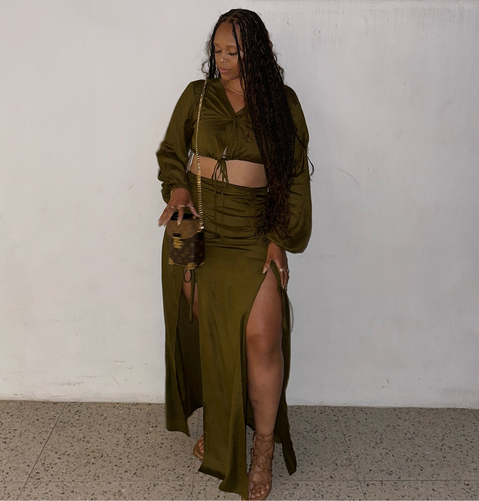 Loved this Olive look for Greece! When I was thinking about my for for this trip or any other trip I like to tap into the culture & fashion trends. Greece is known for olives so I knew this olive tone set would be perfect! 

Crossbody is the LV camera box 

#LTKplussize #LTKmidsize #LTKtravel