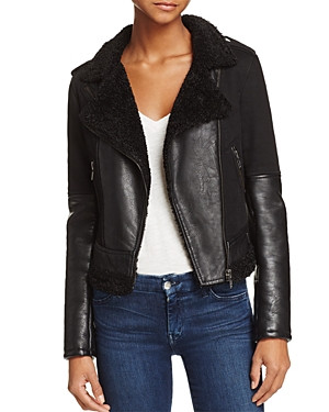 Blanknyc Faux Shearling Moto Jacket | Bloomingdale's (US)