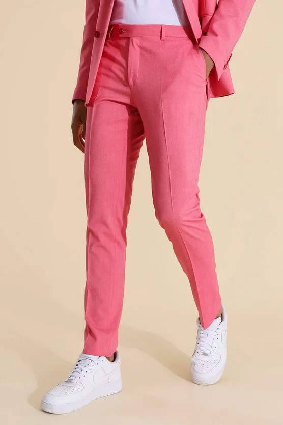 Super Skinny Pink Suit Trousers | Boohoo.com (US & CA)