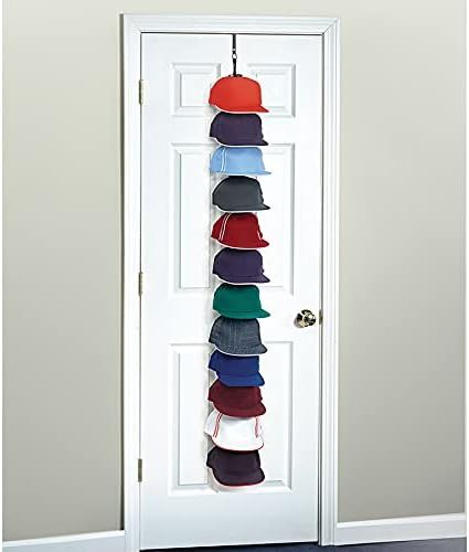 Perfect Curve Cap Rack System 36 – Baseball Cap Organizer (12 Clips Hold up to 36 caps,Black) | Amazon (US)