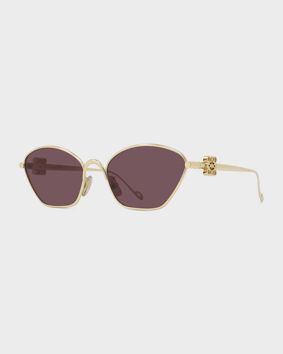 Loewe Anagram Metal Cat-Eye Sunglasses | Neiman Marcus