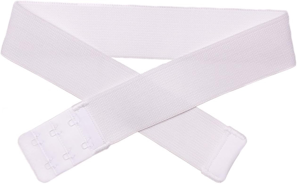 The InfinityBelt Women's Stretchable Elastic No-buckle Belt       
Material: Polyester, Elastic | Amazon (US)