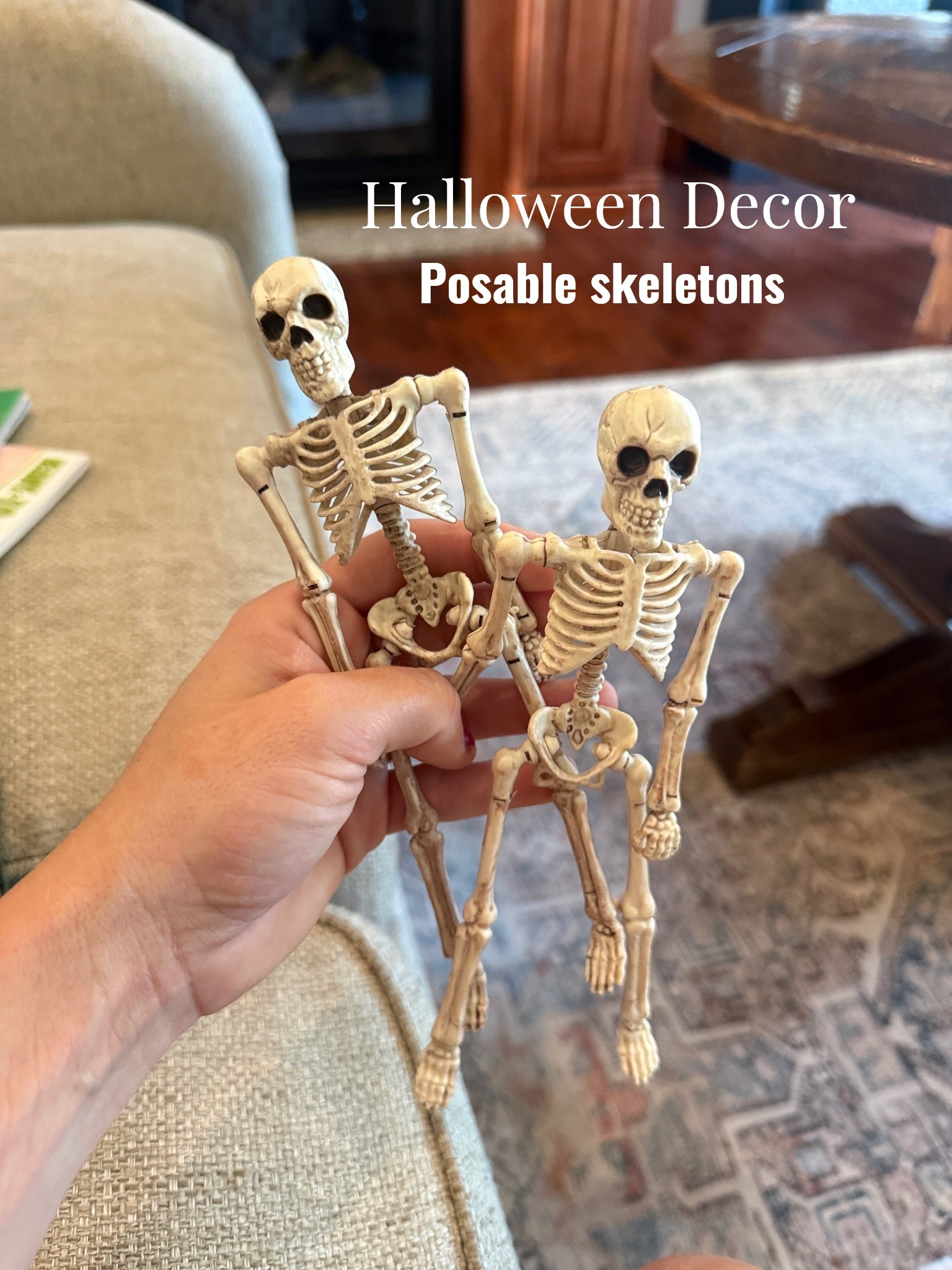 They come in a pack of 3 and are SO cute. I have them posed in various areas and the kids are already obsessed! #halloweendecor #skeletons

#LTKHome #LTKSeasonal