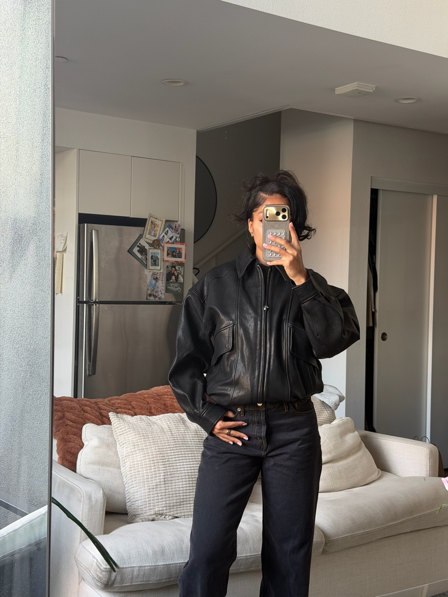 The perfect bomber jacket that goes with everything! GRLFRND brand from Revolve🖤🔗

#LTKootd