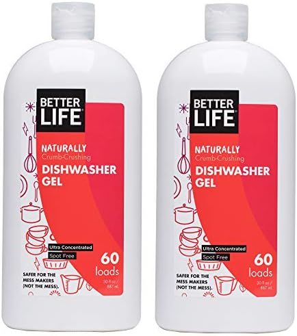 Better Life Natural Dishwasher Gel Detergent, 30 Fl Oz, Pack of 2 | Amazon (US)