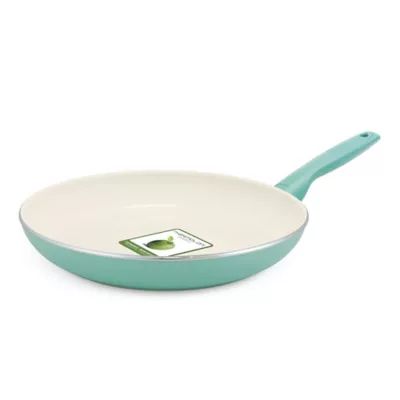 GreenPan™ Rio Ceramic Nonstick 12-Inch Fry Pan in Turquoise | Bed Bath & Beyond | Bed Bath & Beyond