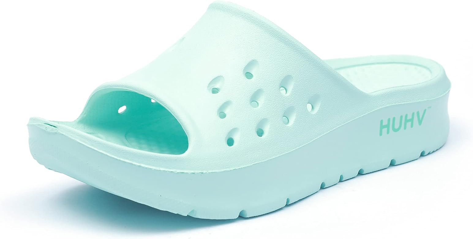 HUHV Womens  MAX Cushion Arch Pod Tech Recovery comfort Slide Sandal with Comfort Orthotic Arch Supp | Amazon (US)