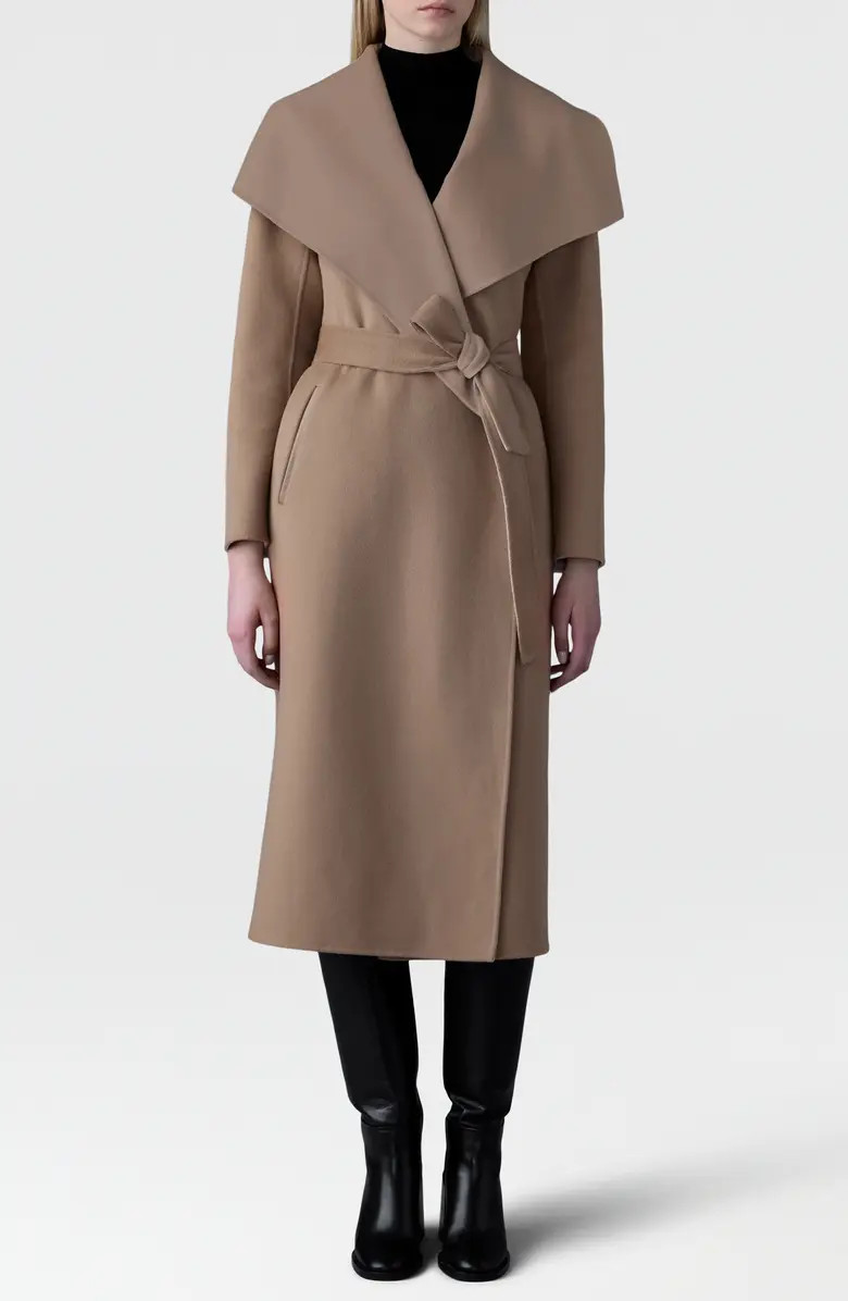 Mackage Mai Wool Long Wrap Coat | Nordstrom | Nordstrom
