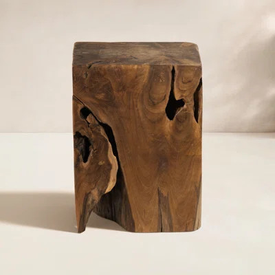 Bloomsdale Teak Solid Wood Side Table | Wayfair North America