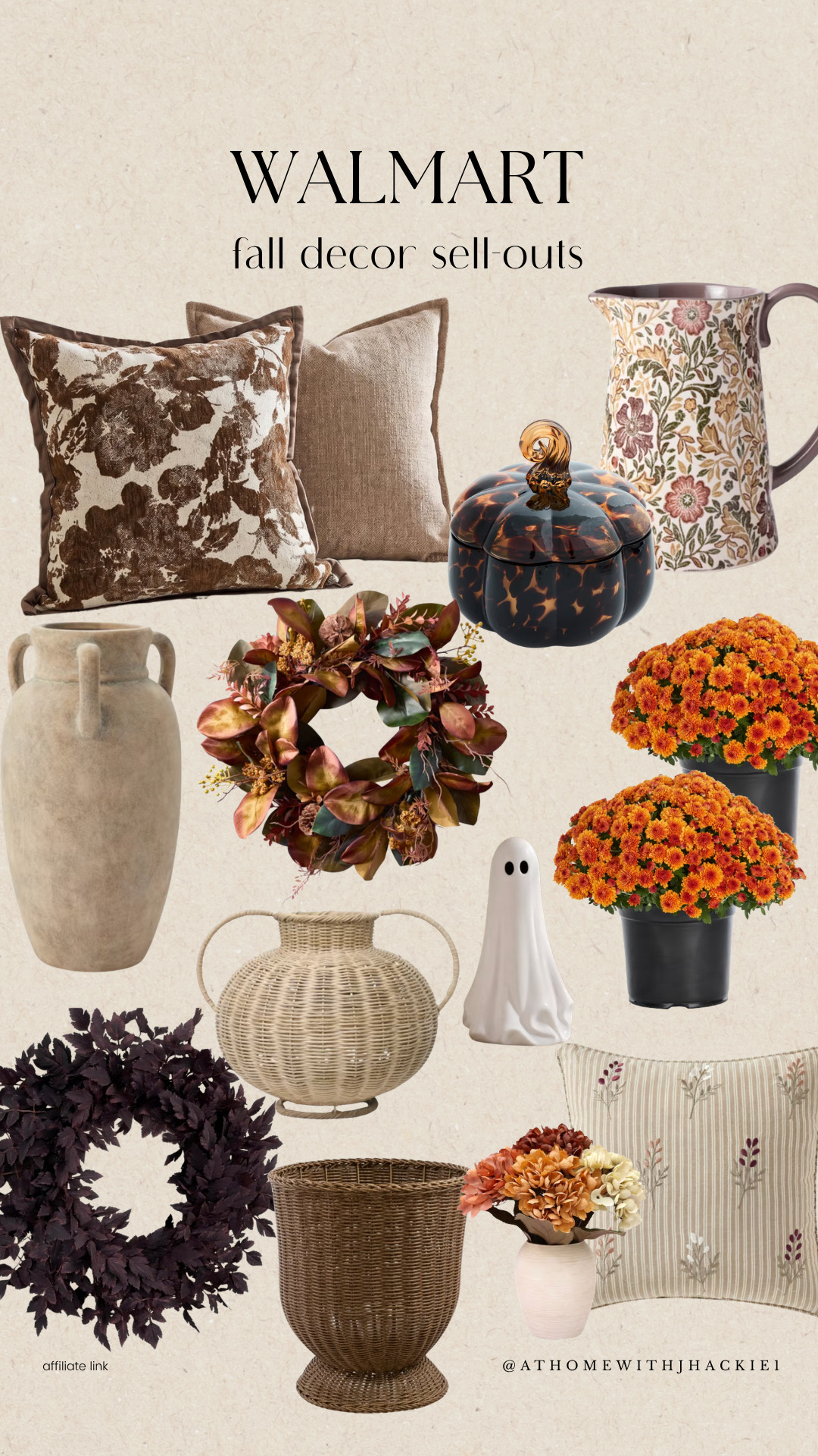 Walmart fall decor, Walmart fall finds, Walmart fall decor 2026, trending Walmart decor, fall decor sell outs, affordable fall decor, Walmart home finds, cozy fall decor, autumn home decor, fall pillows, fall wreath, fall florals, fall mums, fall vase decor, fall pumpkin decor, neutral fall decor, budget fall decorating, Walmart home decor

#LTKSeasonal #LTKHome