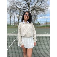 Malibu Tennis Crewneck California Sweatshirt Oversized Vintage Aesthetic College Indie Clothes Alt C | Etsy (US)