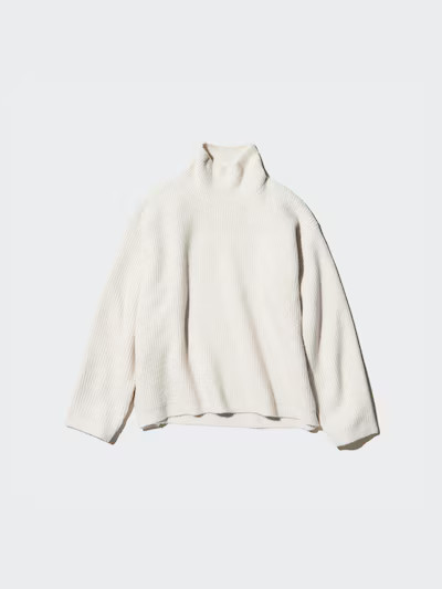 Soufflé Yarn High Neck Jumper | UNIQLO (UK)