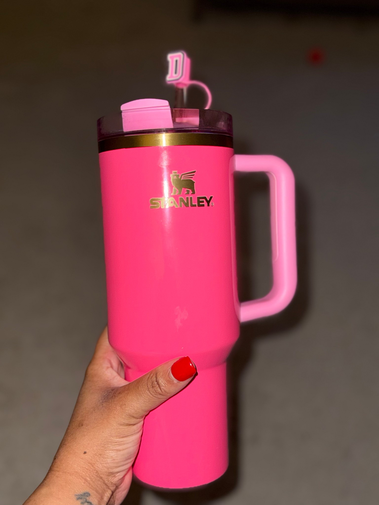 Okay I get the hype now… the hot pink Stanley cup is THAT girl 💕  

I tried to ignore it for a while, but now I literally take it everywhere with me. It keeps my water ice cold all day, and I swear I drink way more water just because it’s cute sitting next to me.

Why I love it:
• Keeps drinks cold for hours (like actually all day)  
• Perfect size to stay hydrated without constant refills  
• Handle makes it easy to carry around (mom life approved)  
• Fits in the car cup holder 🙌🏽  
• And the color?? Obsessed. The hot pink just does something for me  

It’s one of those things that makes everyday life feel a little more put together, even if everything else is chaos.

If you’ve been thinking about it… this is your sign.

Linked mine in my LTK 💕